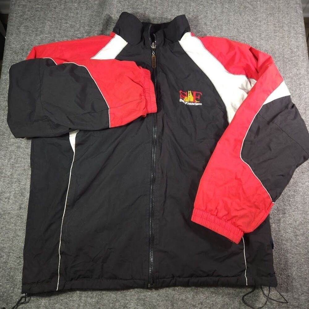 VTG San Francisco Gogo Sports Men’s Reversible Water Resistant Jacket Full Zip
